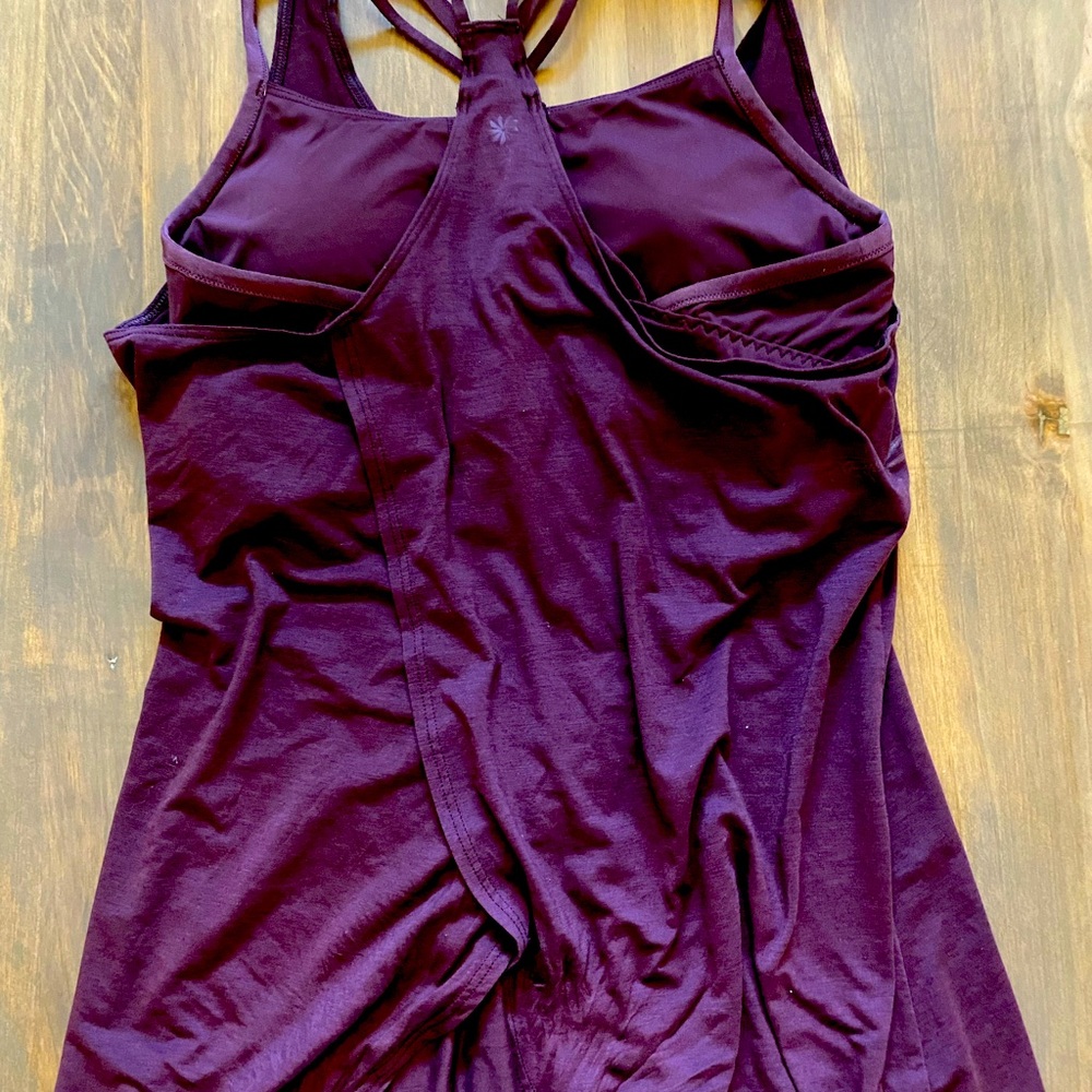Athleta Top- Burgundy Size small.